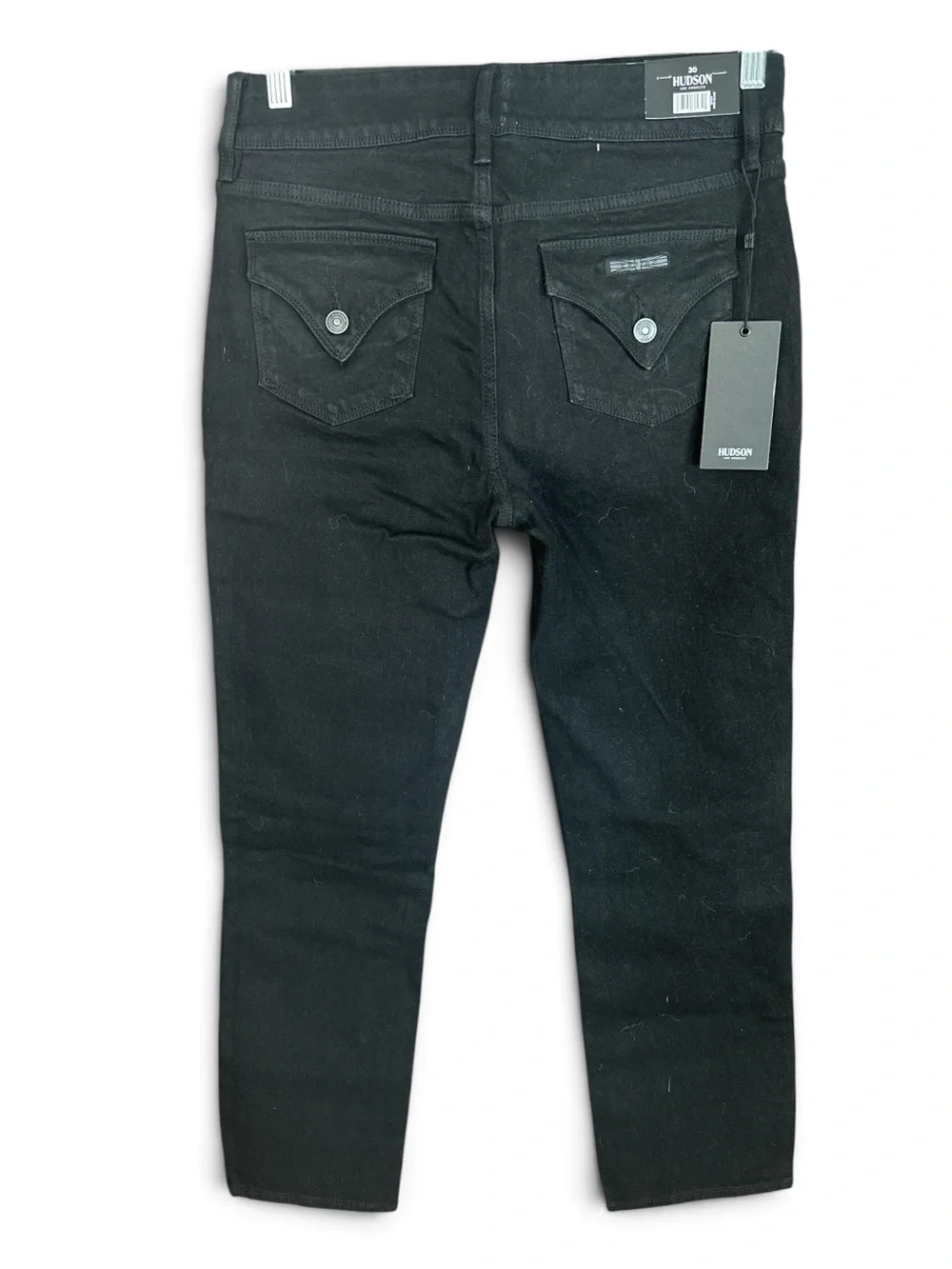 NWT Hudson Women's Double-Button Flap Pocket Jeans in Pitch Black (Size 10/30)
